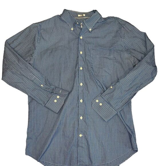 Peter Millar Other - Peter Millar Oxford Shirt Size Large Striped Blue White Black Button Dress Shirt